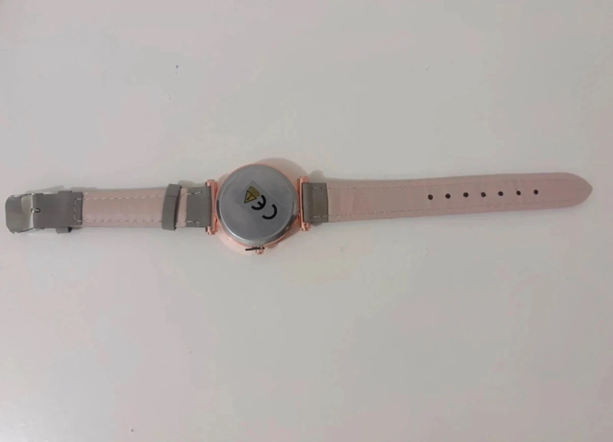 Fantaisie Chic Horloge - Vergulde Behuizing & Muisgrijs Armband – photo 5